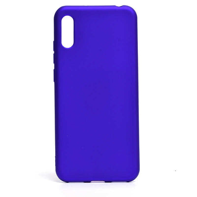 Huawei Y6 2019 Kılıf Zore Premier Silikon Kapak Saks Mavi