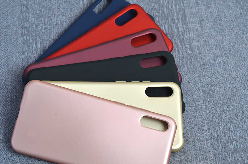 Huawei Y6 2019 Kılıf Zore Premier Silikon Kapak Rose Gold
