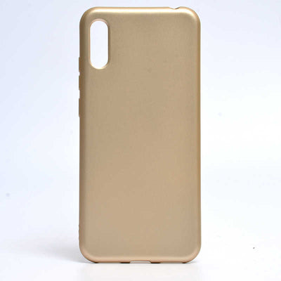 Huawei Y6 2019 Kılıf Zore Premier Silikon Kapak Gold