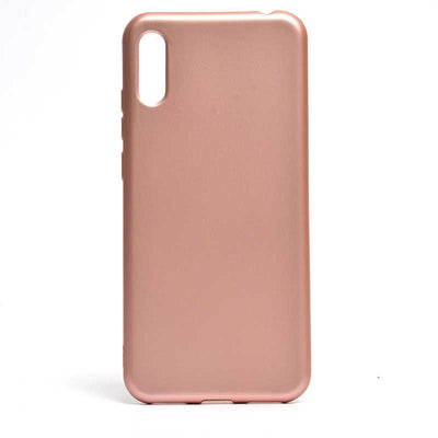 Huawei Y6 2019 Kılıf Zore Premier Silikon Kapak Rose Gold