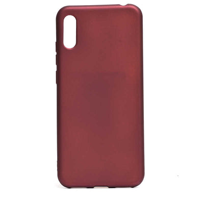 Huawei Y6 2019 Kılıf Zore Premier Silikon Kapak Mürdüm