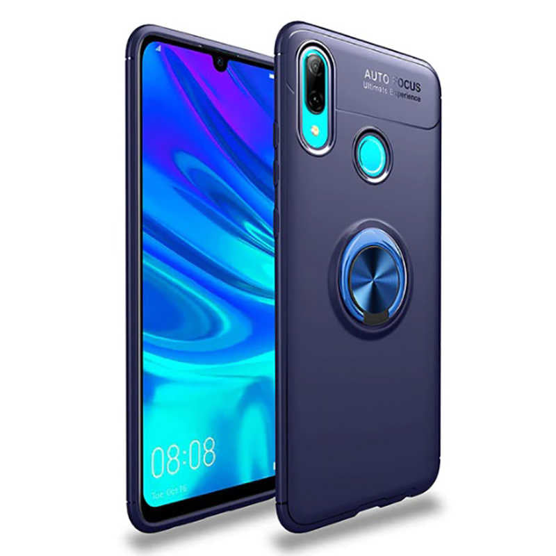 Huawei Y6 2019 Kılıf Zore Ravel Silikon Kapak Mavi