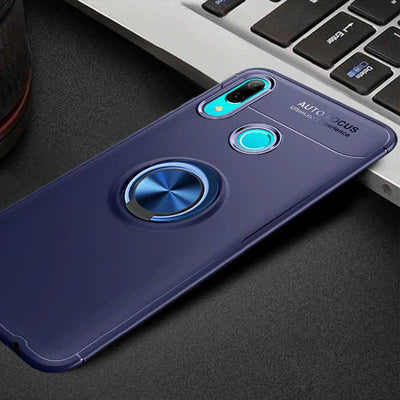 Huawei Y6 2019 Kılıf Zore Ravel Silikon Kapak Mavi