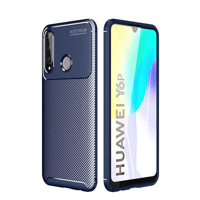 Huawei Y6P Kılıf Zore Negro Silikon Kapak Lacivert