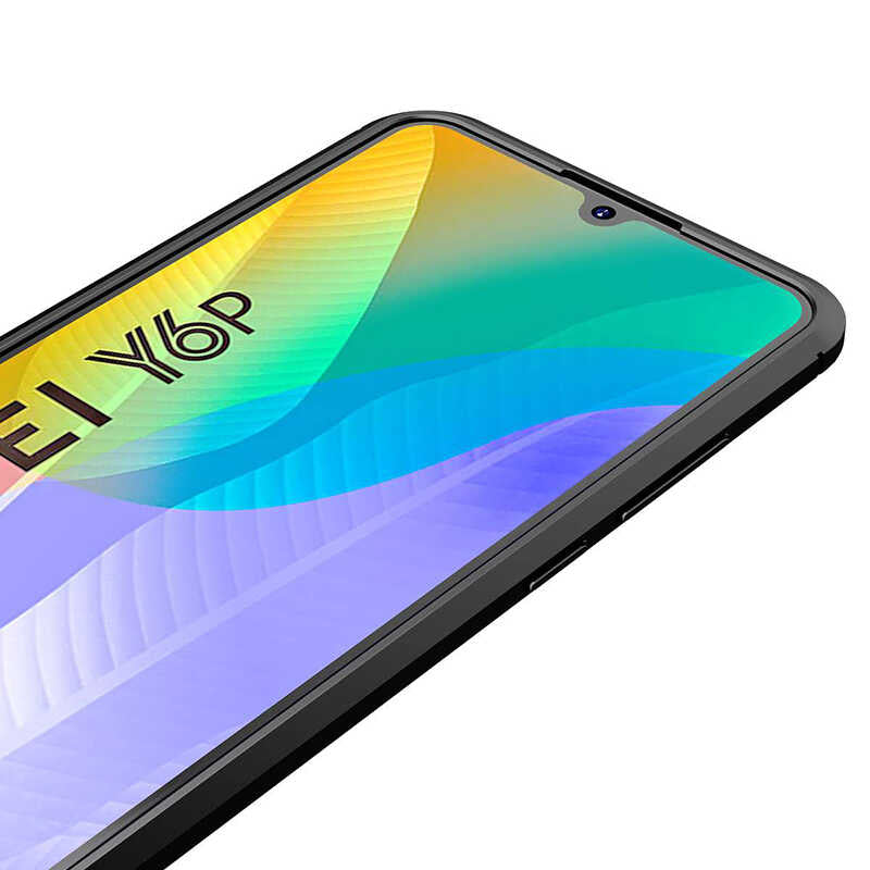Huawei Y6P Kılıf Zore Niss Silikon Kapak Kırmızı