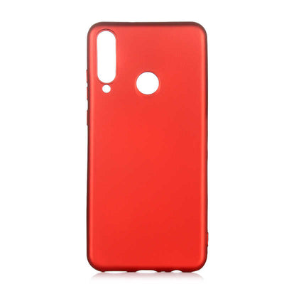 Huawei Y6P Kılıf Zore Premier Silikon Kapak Kırmızı