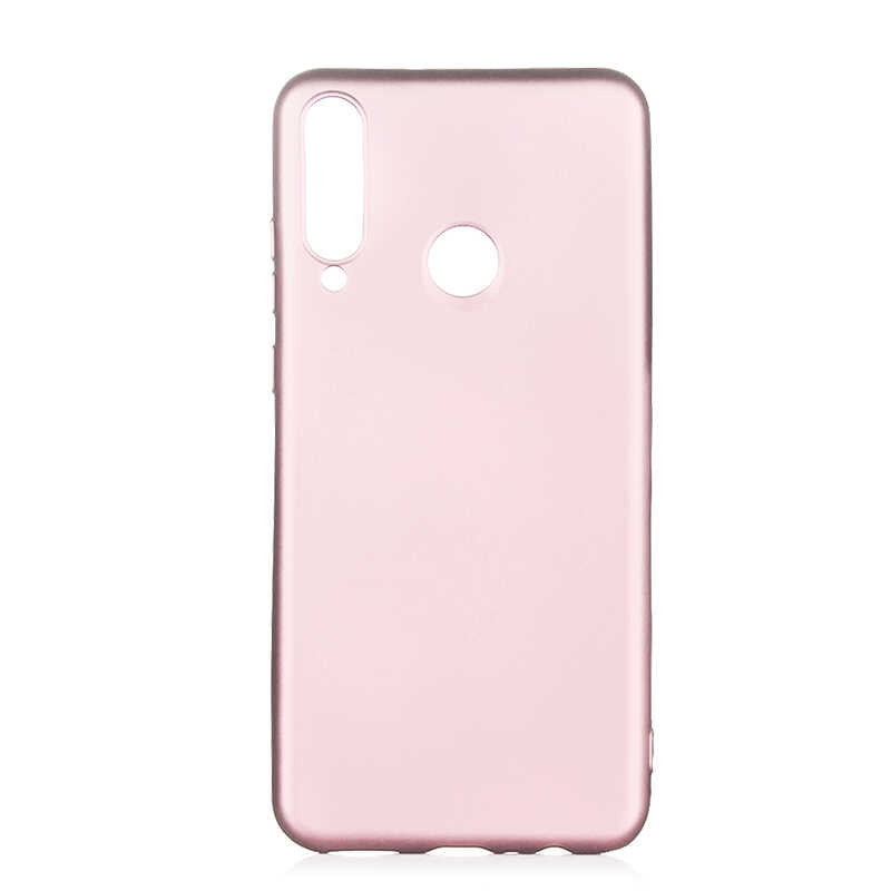 Huawei Y6P Kılıf Zore Premier Silikon Kapak Rose Gold