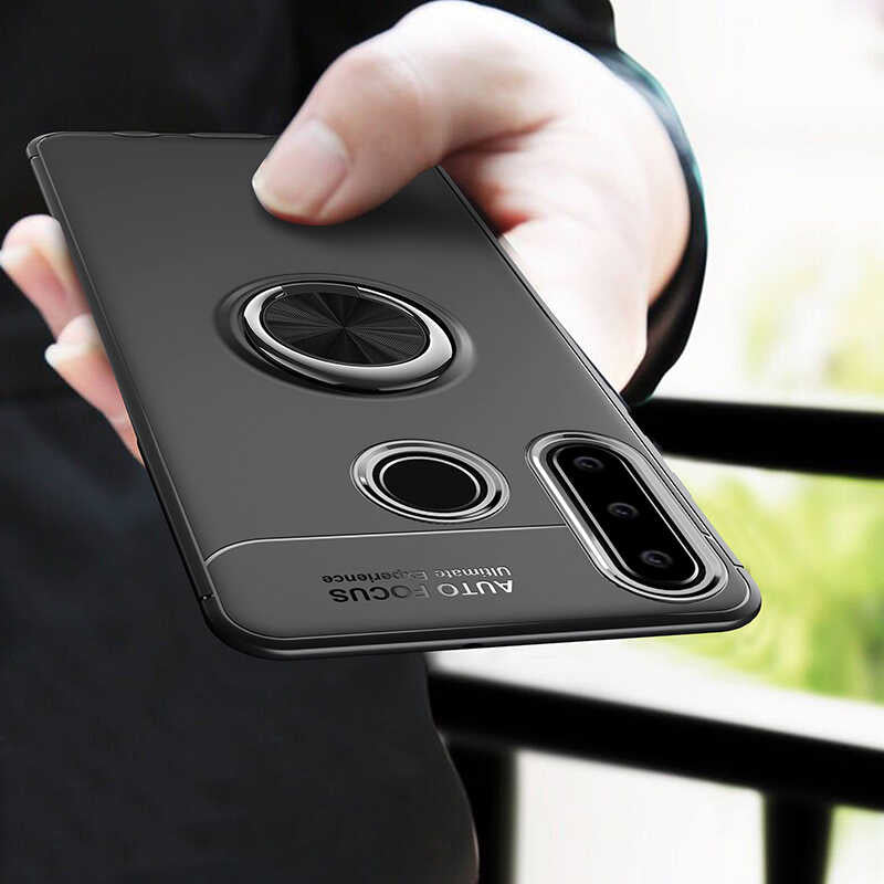 Huawei Y6P Kılıf Zore Ravel Silikon Kapak Kırmızı