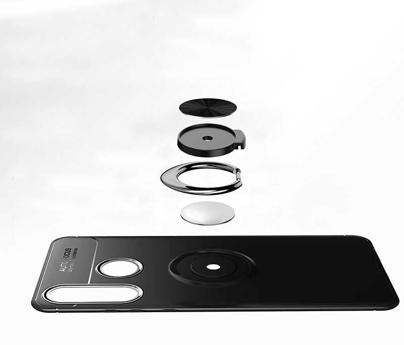 Huawei Y6P Kılıf Zore Ravel Silikon Kapak Kırmızı