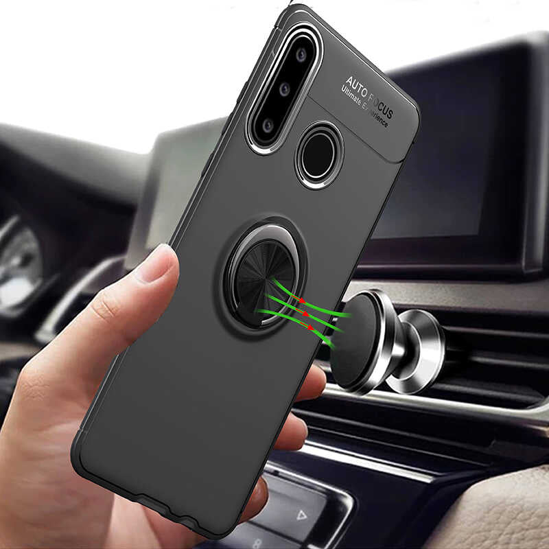 Huawei Y6P Kılıf Zore Ravel Silikon Kapak Kırmızı