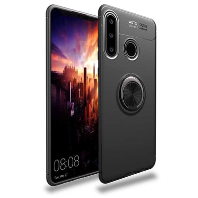 Huawei Y6P Kılıf Zore Ravel Silikon Kapak Siyah