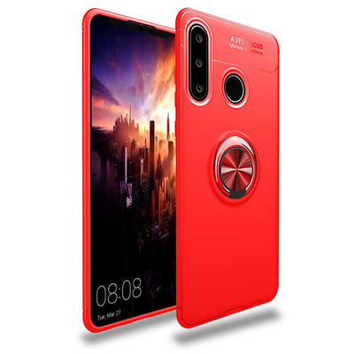 Huawei Y6P Kılıf Zore Ravel Silikon Kapak Kırmızı