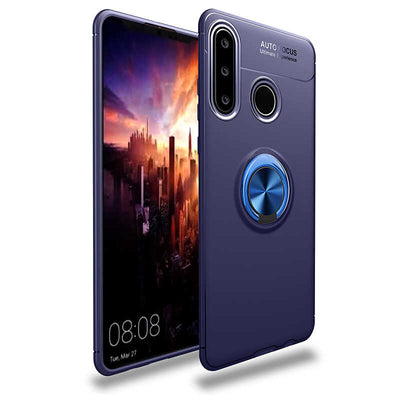 Huawei Y6P Kılıf Zore Ravel Silikon Kapak Mavi