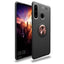 Huawei Y6P Kılıf Zore Ravel Silikon Kapak Siyah-Rose Gold