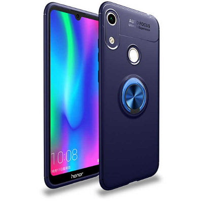 Huawei Y6S 2019 Kılıf Zore Ravel Silikon Kapak Siyah-Kırmızı