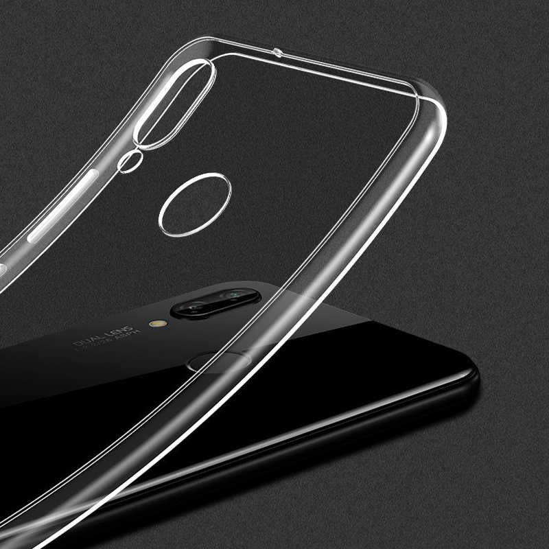 Huawei Y7 Prime 2019 Kılıf Zore Süper Silikon Kapak Renksiz