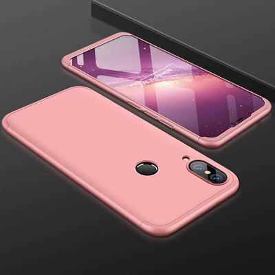 Huawei Y7 Prime 2019 Kılıf Zore Ays Kapak Rose Gold