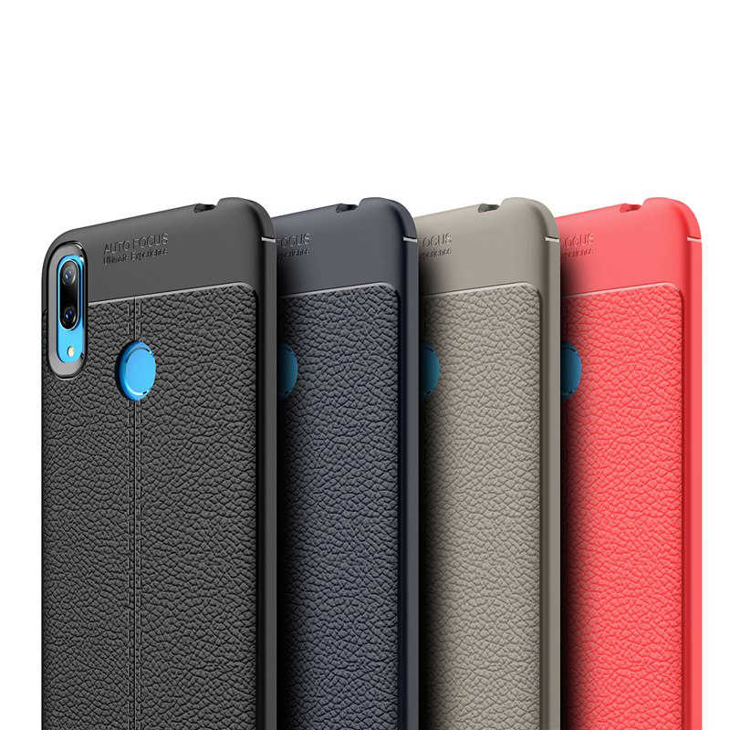 Huawei Y7 Prime 2019 Kılıf Zore Niss Silikon Kapak Gri