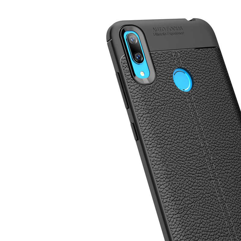Huawei Y7 Prime 2019 Kılıf Zore Niss Silikon Kapak Lacivert
