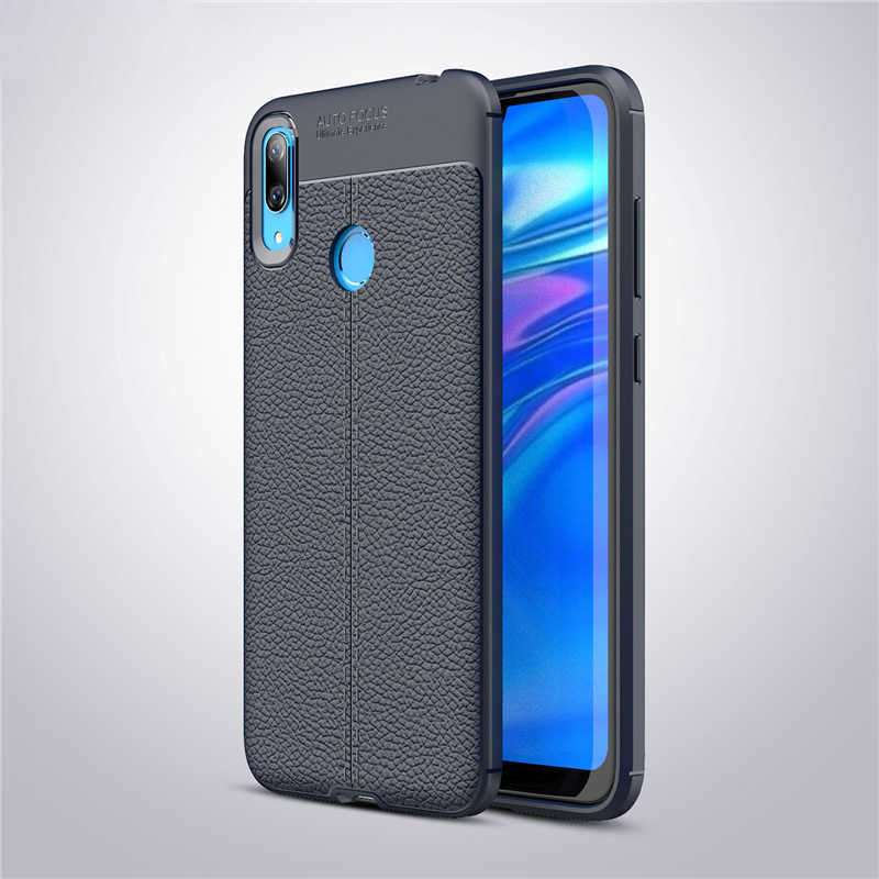 Huawei Y7 Prime 2019 Kılıf Zore Niss Silikon Kapak Lacivert
