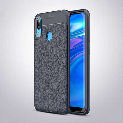 Huawei Y7 Prime 2019 Kılıf Zore Niss Silikon Kapak Lacivert