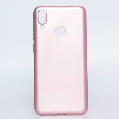 Huawei Y7 Prime 2019 Kılıf Zore Premier Silikon Kapak Rose Gold