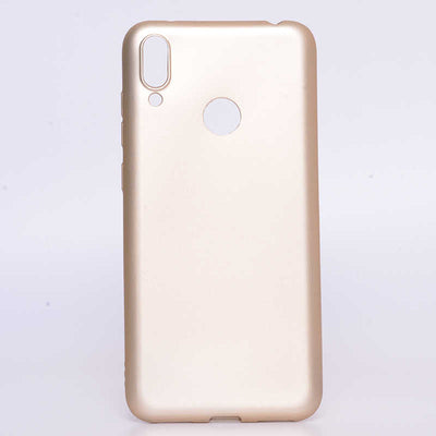 Huawei Y7 Prime 2019 Kılıf Zore Premier Silikon Kapak Gold
