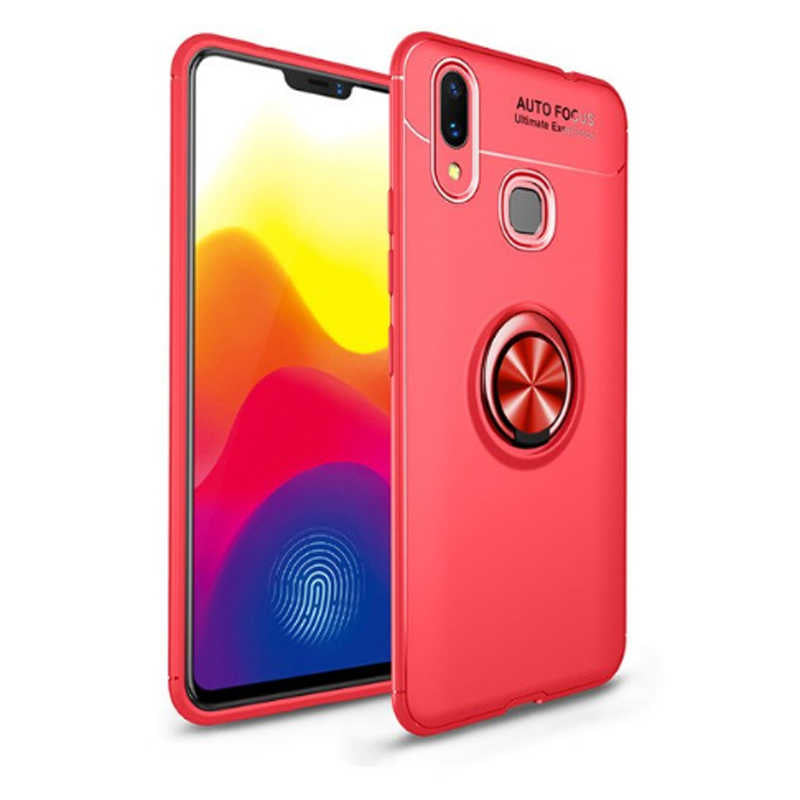 Huawei Y7 Prime 2019 Kılıf Zore Ravel Silikon Kapak Kırmızı