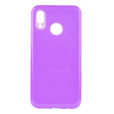 Huawei Y9 2019 Kılıf Zore Shining Silikon Mor
