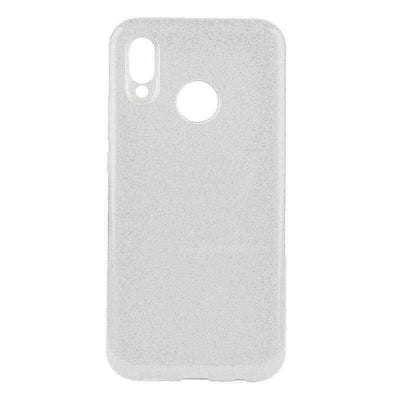 Huawei Y9 2019 Kılıf Zore Shining Silikon Gümüş