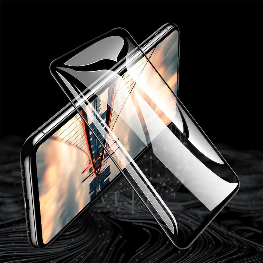 Huawei Y9 Prime 2019 Davin 5D Cam Ekran Koruyucu Siyah