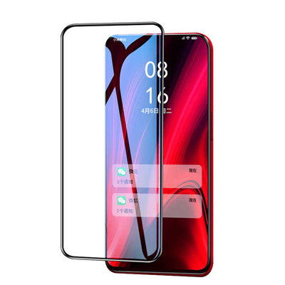 Huawei Y9 Prime 2019 Zore Kenarları Kırılmaya Dayanıklı Cam Ekran Koruyucu Siyah