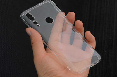 Huawei Y9 Prime 2019 Kılıf Zore Süper Silikon Kapak Renksiz
