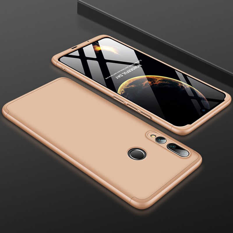 Huawei Y9 Prime 2019 Kılıf Zore Ays Kapak Gold