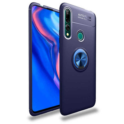 Huawei Y9 Prime 2019 Kılıf Zore Ravel Silikon Kapak Mavi