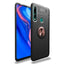 Huawei Y9 Prime 2019 Kılıf Zore Ravel Silikon Kapak Siyah-Rose Gold