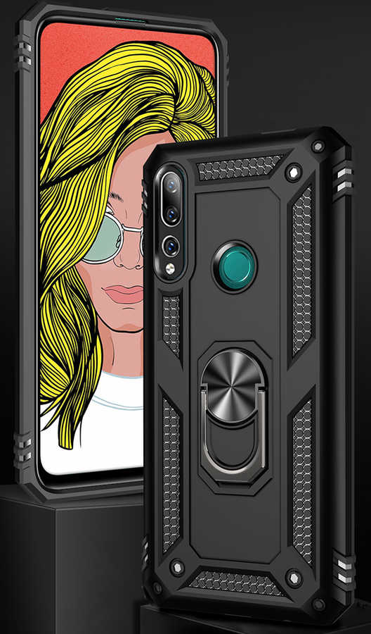 Huawei Y9 Prime 2019 Kılıf Zore Vega Kapak Gold