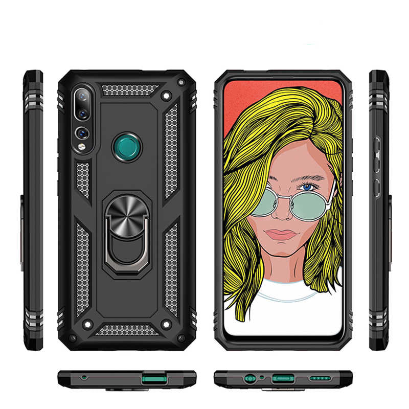 Huawei Y9 Prime 2019 Kılıf Zore Vega Kapak Gold