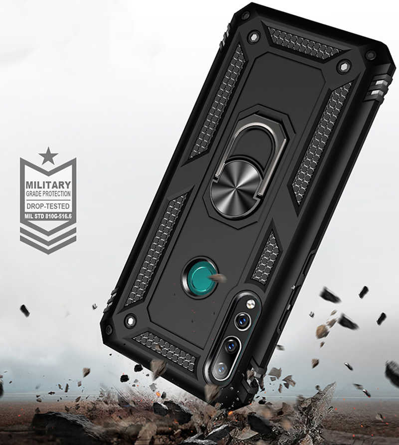 Huawei Y9 Prime 2019 Kılıf Zore Vega Kapak Gri