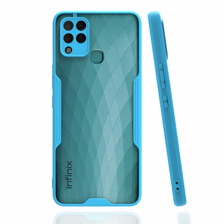 İnfinix Hot 10T Kılıf Zore Parfe Kapak Koyu Yeşil