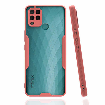 İnfinix Hot 10T Kılıf Zore Parfe Kapak Pembe