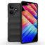 İnfinix Hot 30 Kılıf Esnek TPU Oyuklu Arka Yüzey Tasarımlı Zore Etnik Silikon Kapak Siyah