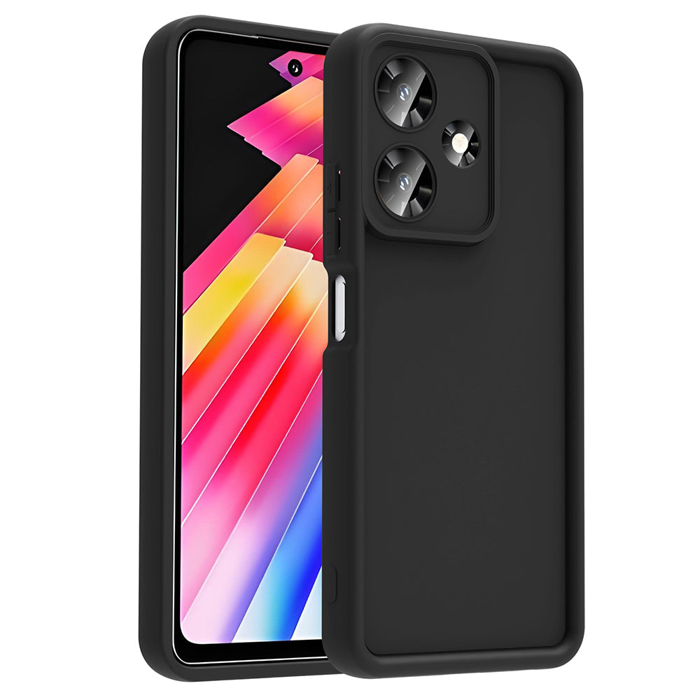 İnfinix Hot 30 Kılıf Kamera Korumalı Zore Ananas Kapak Siyah