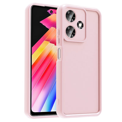 İnfinix Hot 30 Kılıf Kamera Korumalı Zore Ananas Kapak Pembe