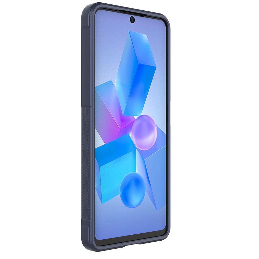 İnfinix Hot 40 Kılıf Esnek TPU Oyuklu Arka Yüzey Tasarımlı Zore Etnik Silikon Kapak Siyah