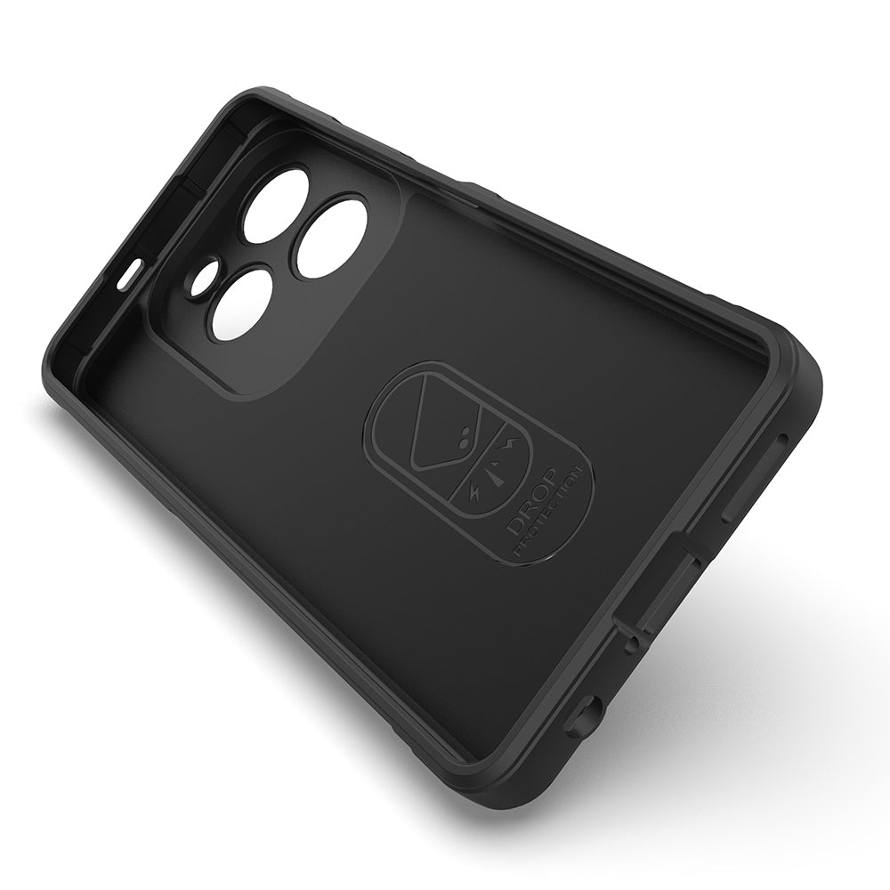 İnfinix Hot 40 Kılıf Esnek TPU Oyuklu Arka Yüzey Tasarımlı Zore Etnik Silikon Kapak Koyu Yeşil