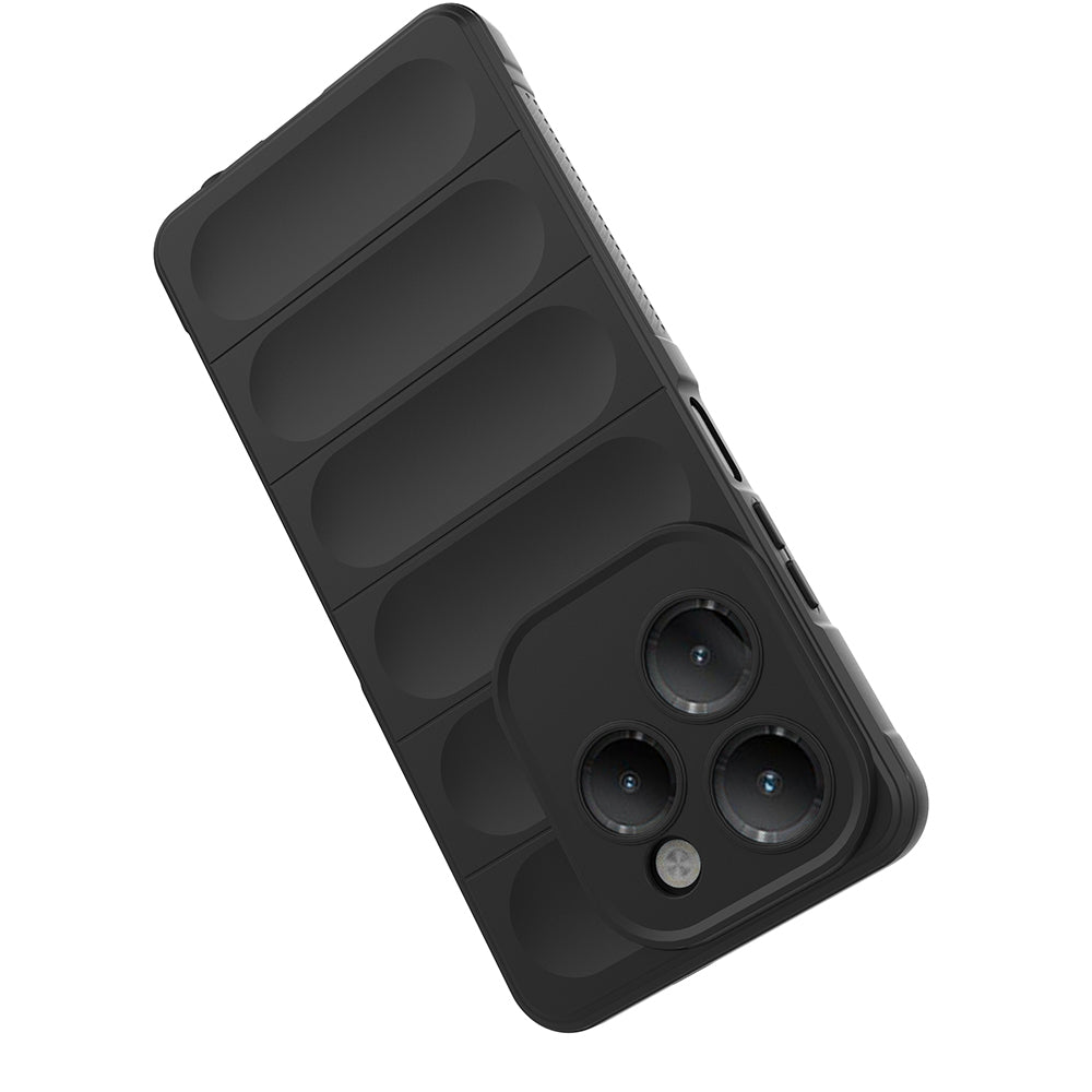 İnfinix Hot 40 Pro Kılıf Esnek TPU Oyuklu Arka Yüzey Tasarımlı Zore Etnik Silikon Kapak Lacivert