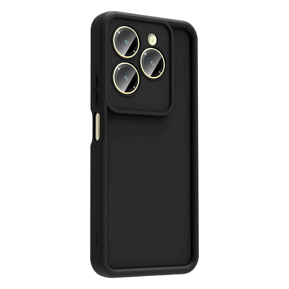 İnfinix Hot 40 Pro Kılıf Kamera Korumalı Zore Ananas Kapak Siyah