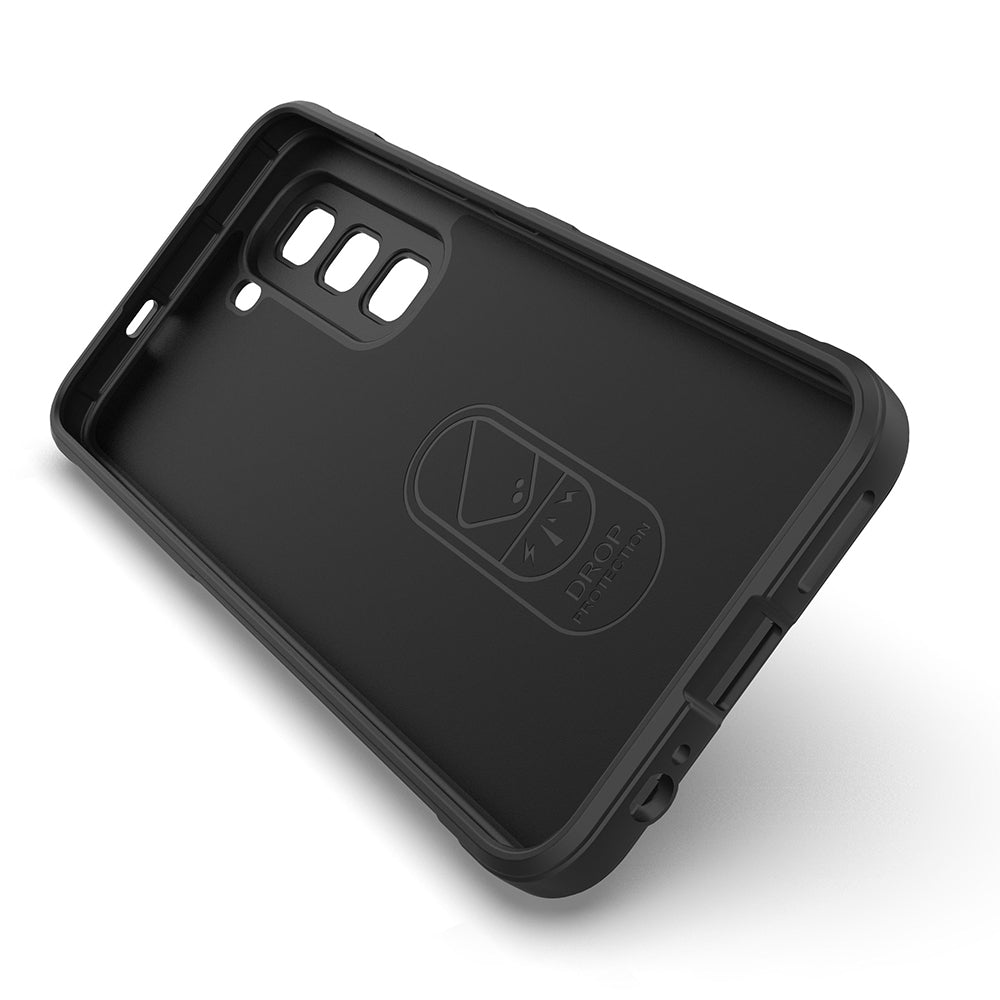 İnfinix Hot 50 4G Kılıf Esnek TPU Oyuklu Arka Yüzey Tasarımlı Zore Etnik Silikon Kapak Siyah