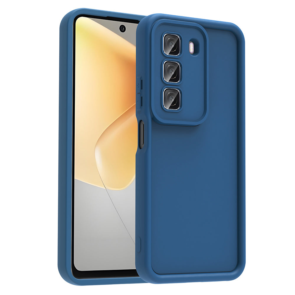 İnfinix Hot 50 4G Kılıf Kamera Korumalı Zore Ananas Kapak Koyu Yeşil